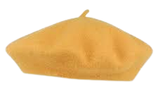yellow beret
