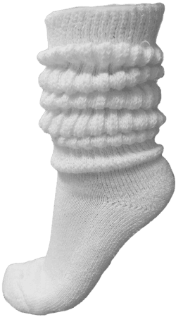 White 80s socks