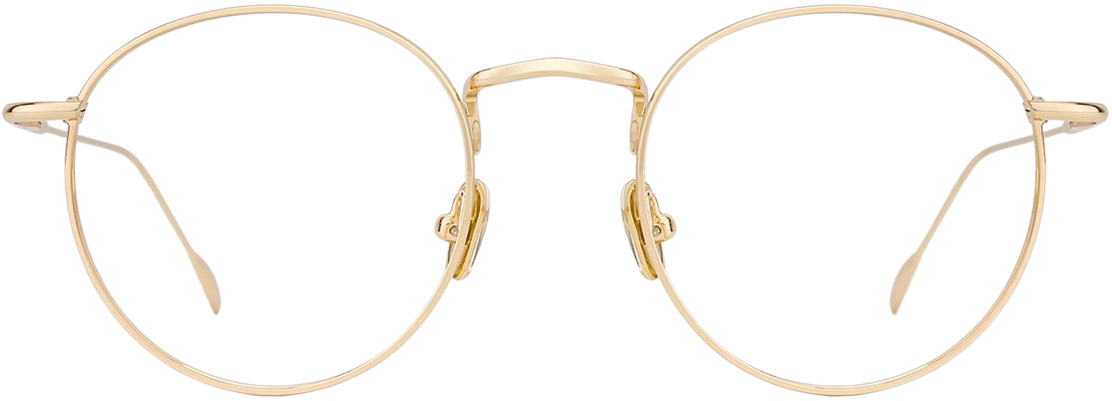 Gold Half-Round Glasses