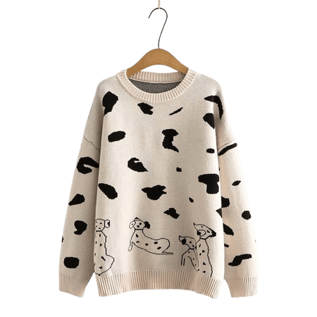 PANDAGO Dog Print Sweater | YesStyle