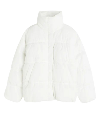 Quilted Puffer Jacket - White - Ladies | H&M US