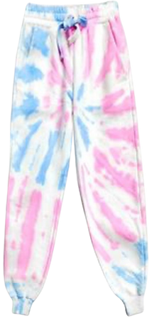 blue and pink joggers