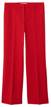 Flared cotton pants - Women | Mango USA