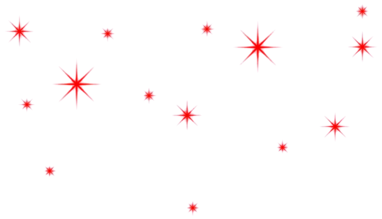 Red Stars Sparkle PNG | Citypng