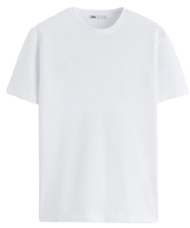 BASIC SLIM FIT T-SHIRT - White | ZARA United States