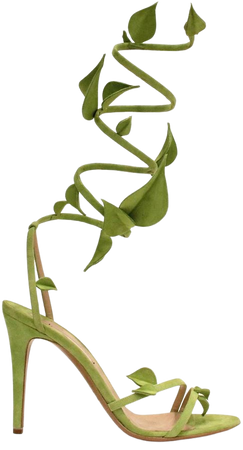 green leaves heels