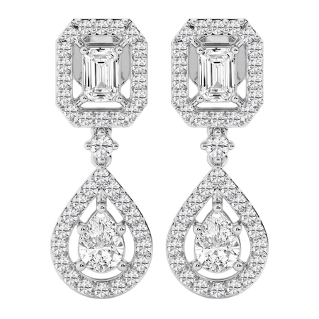 diamond statement earrings