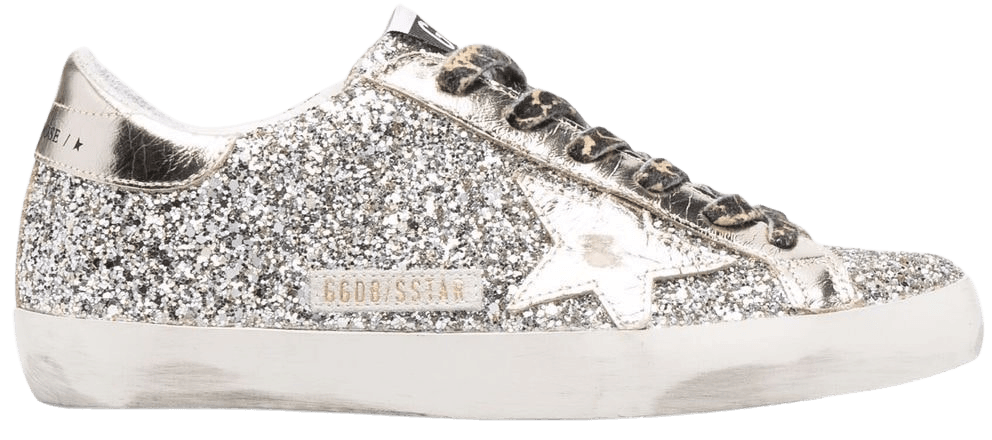 Golden Goose Super-Star Glitter Sneakers