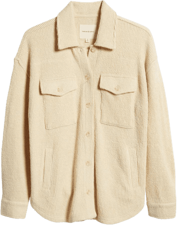 Thread & Supply Ribbed Shirt Jacket | Nordstrom