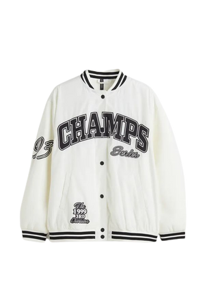 Baseball Jacket - White/Champs