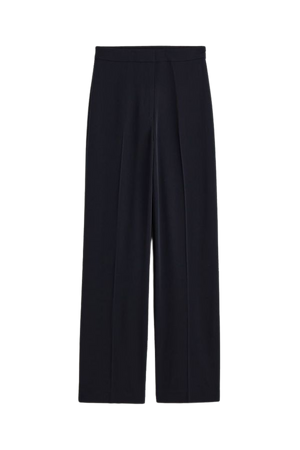 Wide-cut Pants - Navy blue - Ladies | H&M US