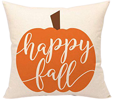 Amazon.com: 4TH Emotion Happy Fall Pumpkin Halloween Throw Pillow Cover Farmhouse Autumn Cushion Case for Sofa Couch 18x18 Inches Cotton Linen: Home & Kitchen