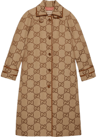 Gucci Jumbo GG canvas coat - FARFETCH