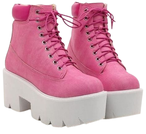 pink lovecore boots