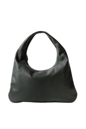 Everyday Textured-leather Shoulder Bag - Green