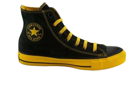 Black and Yellow Converse