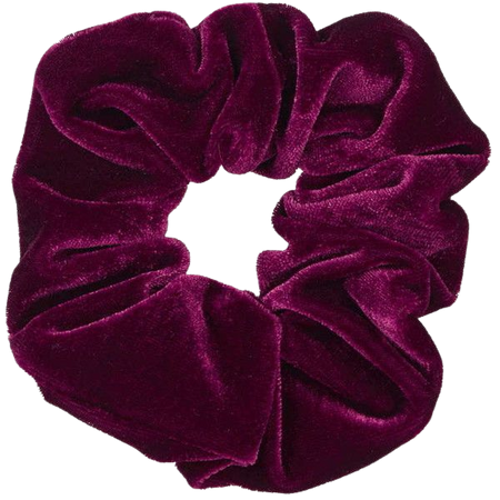 burgundy scrunchie