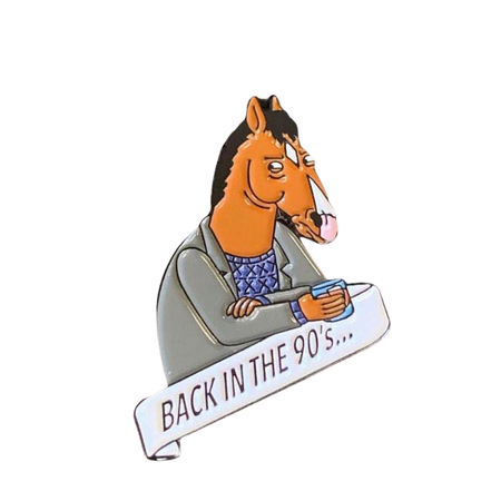 Bojack Horseman Lapel Pin Back in the 90s | Etsy