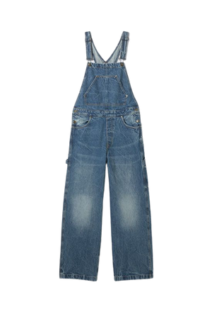 Astro Loose Fit Dungarees - Blue Era - Weekday WW
