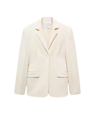 Suit blazer with decorative stitching - Women | Mango USA