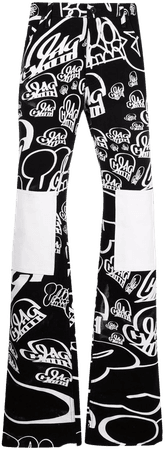 Shop Off-White x Katsu printed straight-leg jeans with Express Delivery - FARFETCH