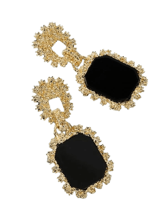 Two Tone Geometric Drop Earrings 1pair | SHEIN USA