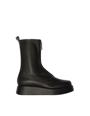 Platform ankle boots with front zipper - Shoes - Woman | Bershka