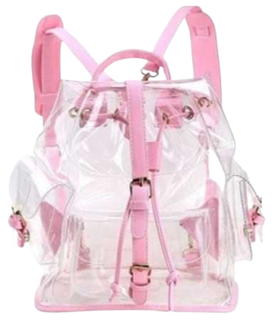 clearly pink school bag