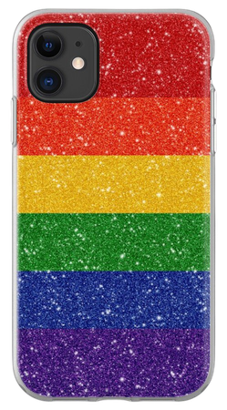 Glitter Rainbow Pride Flag iPhone Case