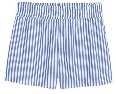 White and blue striped light shorts - Blue and white stripes - Monki WW