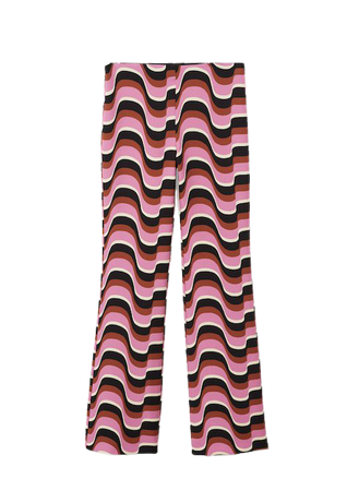 Printed straight pants - Women | Mango USA