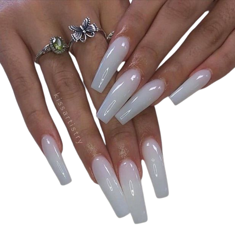 white nails