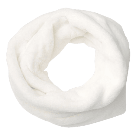 Claire’s White Faux Fur Infinity Scarf