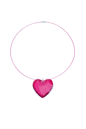 Blo_oberry Pink Baby Heart Necklace