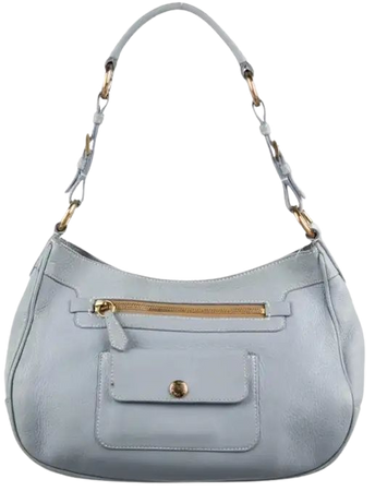 Prada Blue Leather Handbag For Sale at 1stDibs