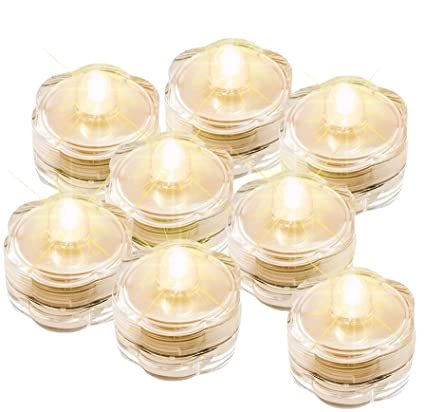 Amazon.com: IMAGE 12x LED Waterproof Submersible Tealights Flameless Tealight Battery-Operated Sub Lights for Wedding Christmas Thanksgiving Party Events Home Decor Floral Warm White : Tools & Home Improvement