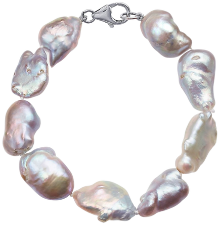 Macy's Mauve Cultured Baroque Freshwater Pearl Bracelet