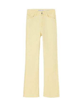 Kick flare twill pants - Jeans - Woman | Bershka
