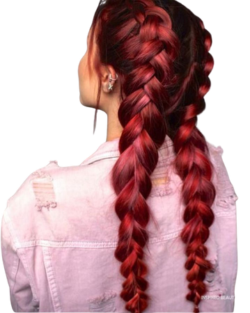 braided red hair