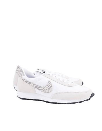 Nike Daybreak sneakers in white and zebra print | ASOS