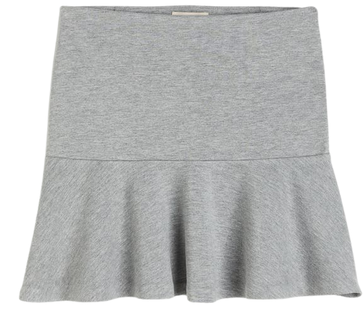 Flared Mini Skirt - Light gray melange - Ladies | H&M US