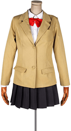 Amazon.com: Cosplayonsen Attack On Titan: Junior High Girl School Uniform Cosplay Costume With Scarf (Men M): Clothing
