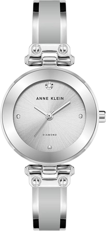 Amazon.com: Anne Klein Women's Genuine Diamond Dial Bangle Watch : Clothing, Shoes & Jewelry