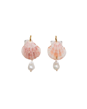 Pearl & shell earrings