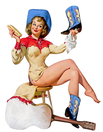 cowgirl pin up
