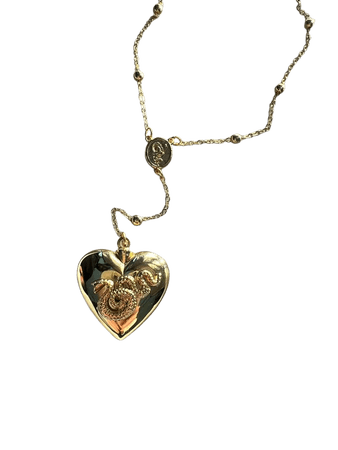 LDR Style V.2 Rosary Emerald Heart Necklace Lana Dupe - Etsy New Zealand
