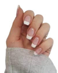 white french tip nails - Google Search