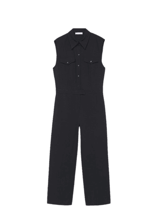 Long chest-pocket jumpsuit - Women | Mango USA