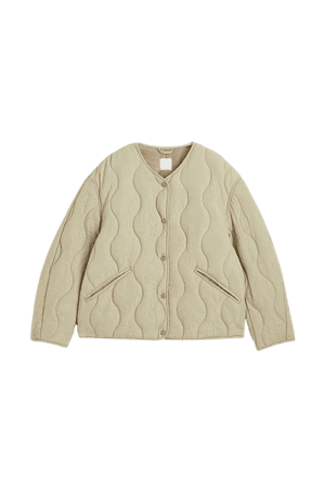 Quilted Jacket - Beige - Ladies | H&M US