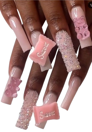 sweet candy nails